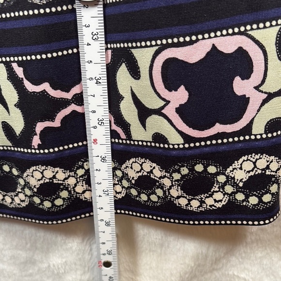 Diane Von Furstenberg Blue Sheath Mini Dress Crew Neck - Picture 7 of 10